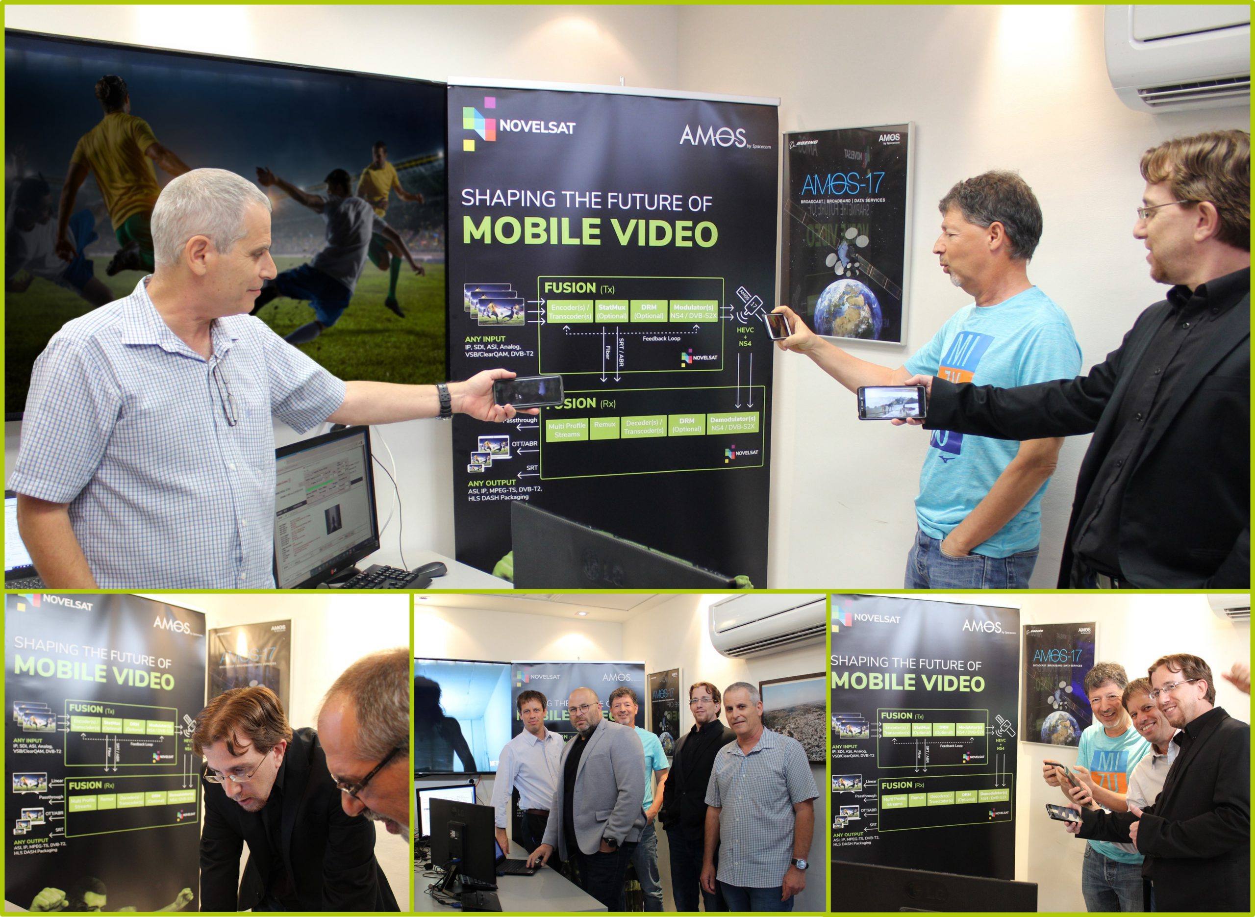 Spacecom and NOVELSAT Demonstrate High-Volume Video Delivery over AMOS-17 Satellite for 5G Networks and Wi-Fi Hotspots